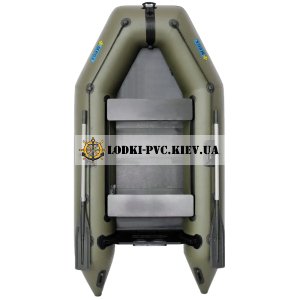 Лодка моторная надувная пвх двухместная ΩMega 270M S хаки