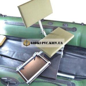 Поворотное кресло для лодки ПВХ KRISLO Bank MAXI с регулируемой спинкой 360°