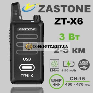 Характеристики Рации Zastone ZT-X6 Type-C