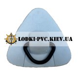 Буксир для човна пвх із металевим кільцем Borika 155х145мм. сірий