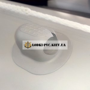 Держатель для весла ПВХ 100x80 мм для надувных лодок (Веслодержатель) Аква серый
