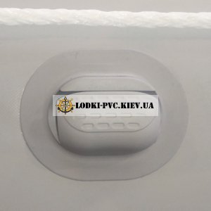 Держатель для весла ПВХ 100x80 мм для надувных лодок (Веслодержатель) Аква серый