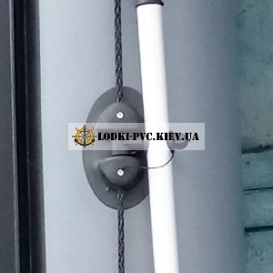 Уключина поворотная овал Аква-3 для лодок ПВХ (Чёрная)